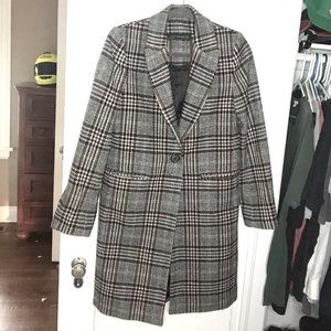 Wool Plaid Coat
